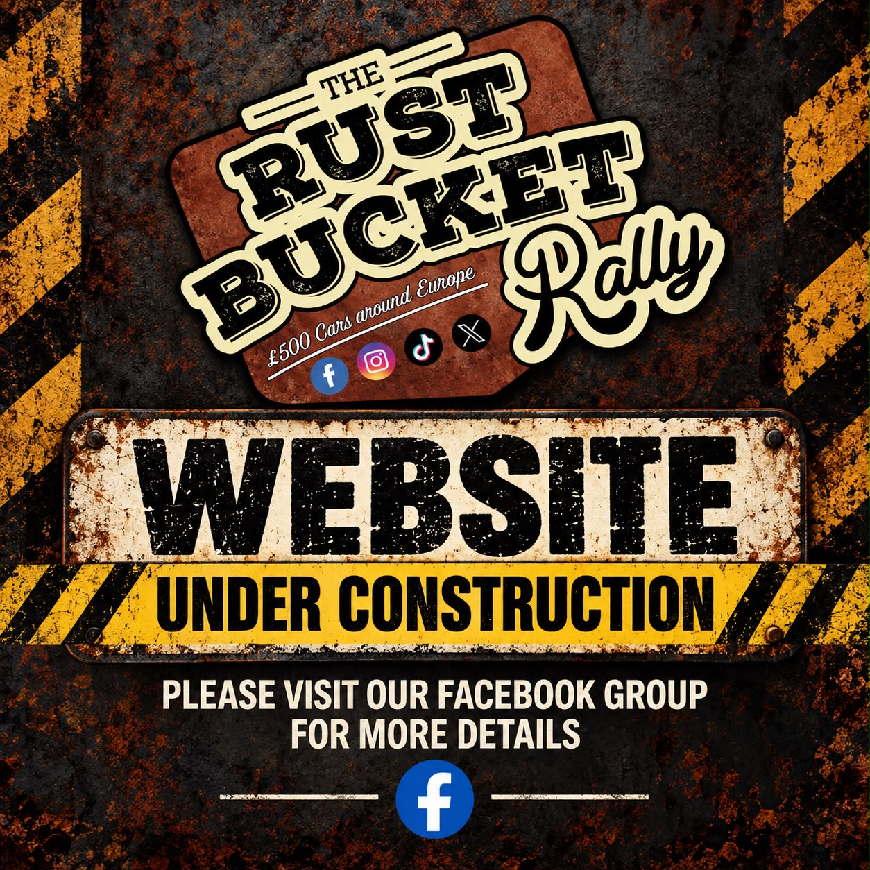 The Rust Bucket Rally website is under construction. Please visit our Facebook group for more details.